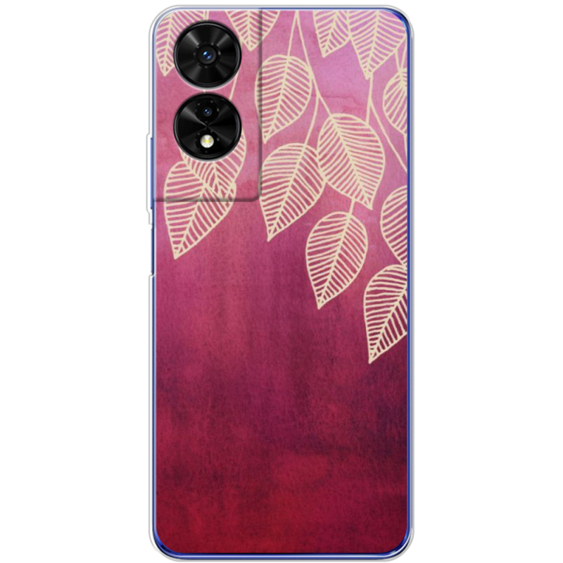 Чохол BoxFace TCL 505 Gold Leaves