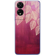 Чохол BoxFace TCL 505 Gold Leaves