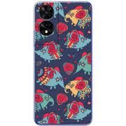 Чохол BoxFace TCL 505 Flying Elephants