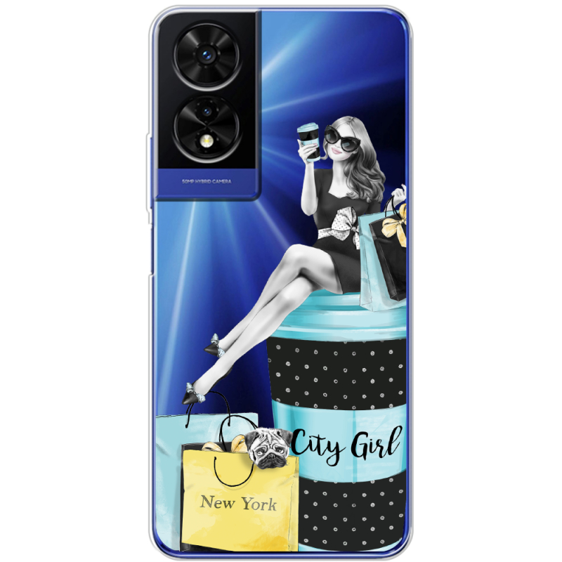 Прозорий чохол BoxFace TCL 505 City Girl