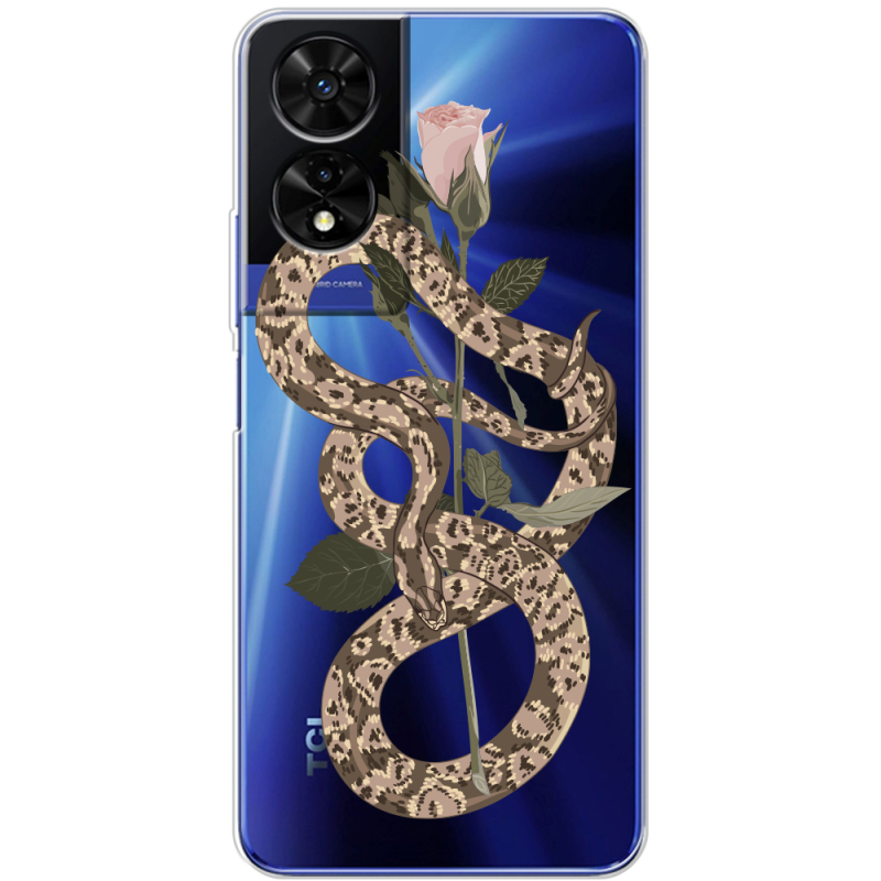 Прозорий чохол BoxFace TCL 505 Glamor Snake