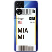 Прозорий чохол BoxFace TCL 505 Ticket Miami