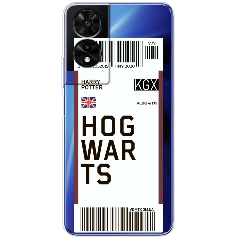 Прозорий чохол BoxFace TCL 505 Ticket Hogwarts