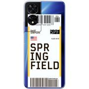 Прозорий чохол BoxFace TCL 505 Ticket Springfield