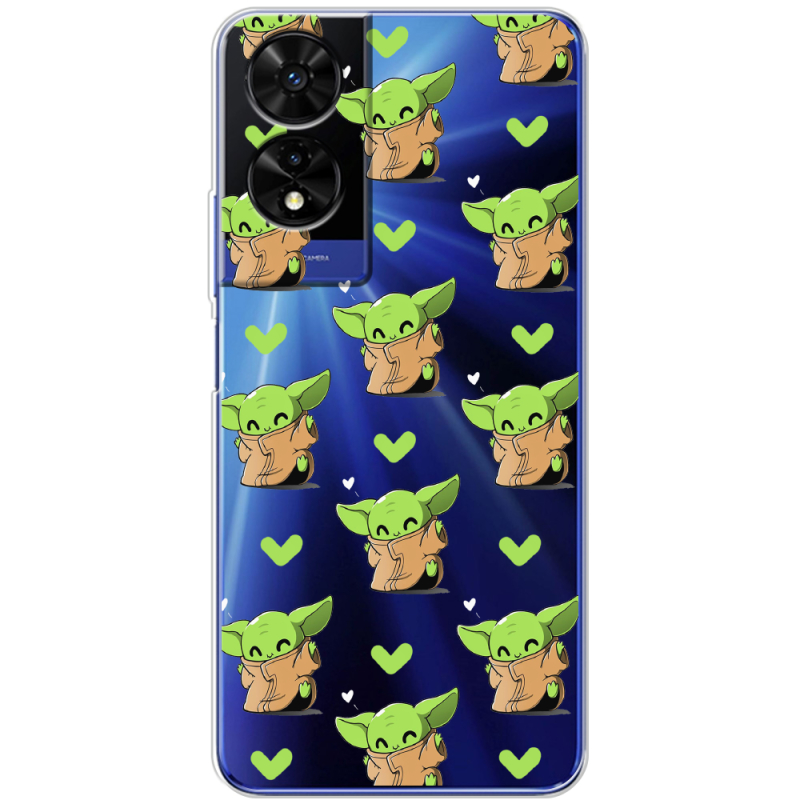 Прозорий чохол BoxFace TCL 505 Pattern Baby Yoda