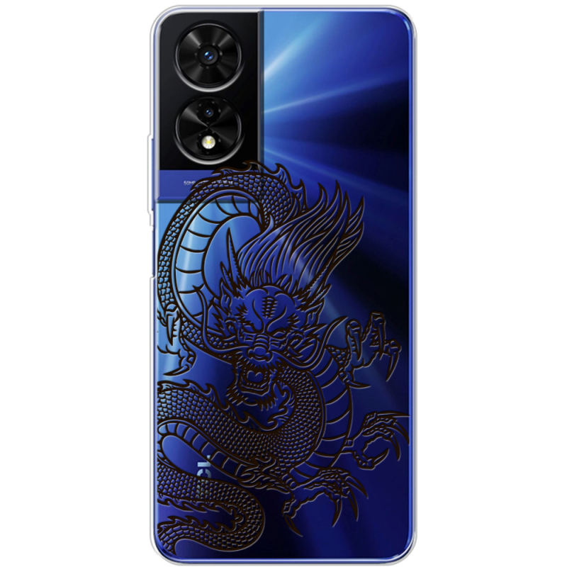 Прозорий чохол BoxFace TCL 505 Chinese Dragon