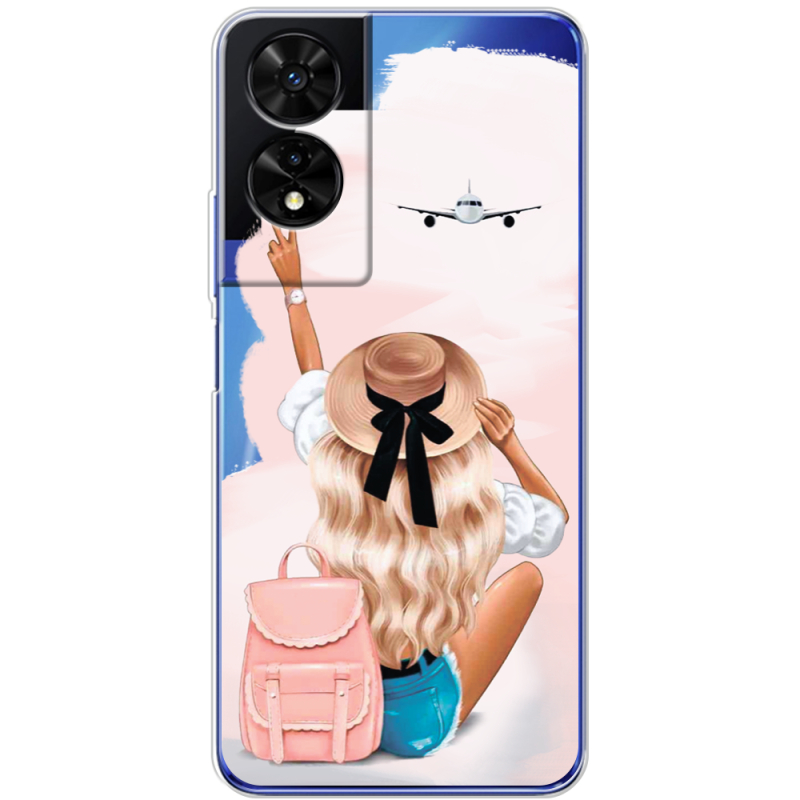 Прозорий чохол BoxFace TCL 505 Travel Girl