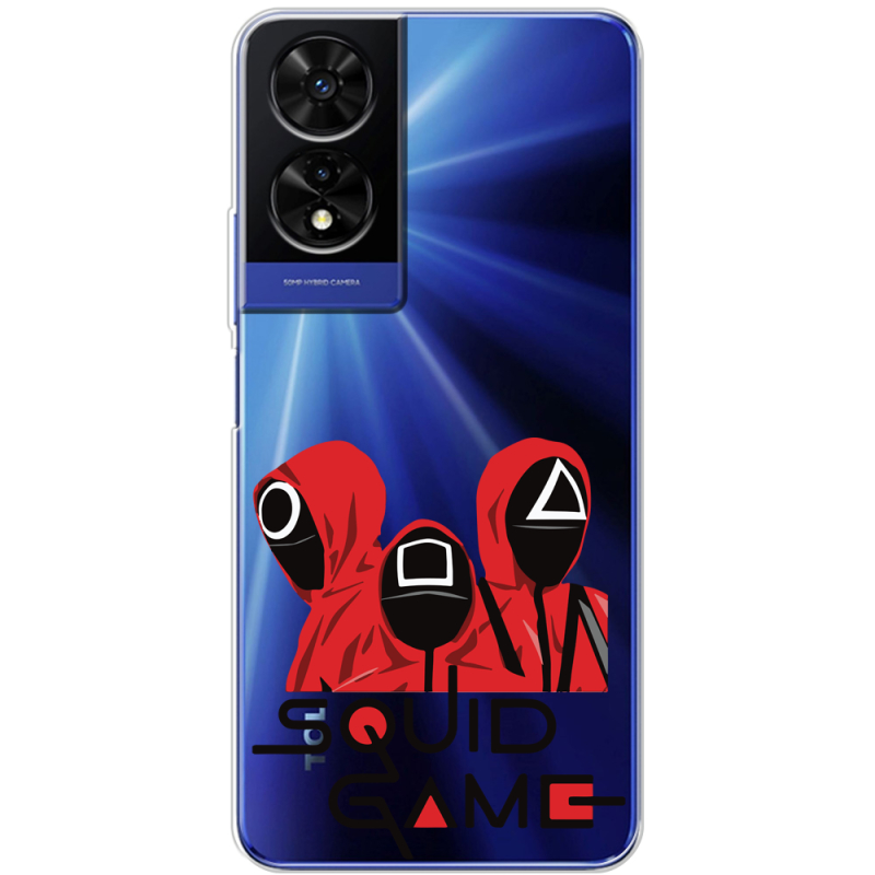 Прозорий чохол BoxFace TCL 505 siquid game люди в красном