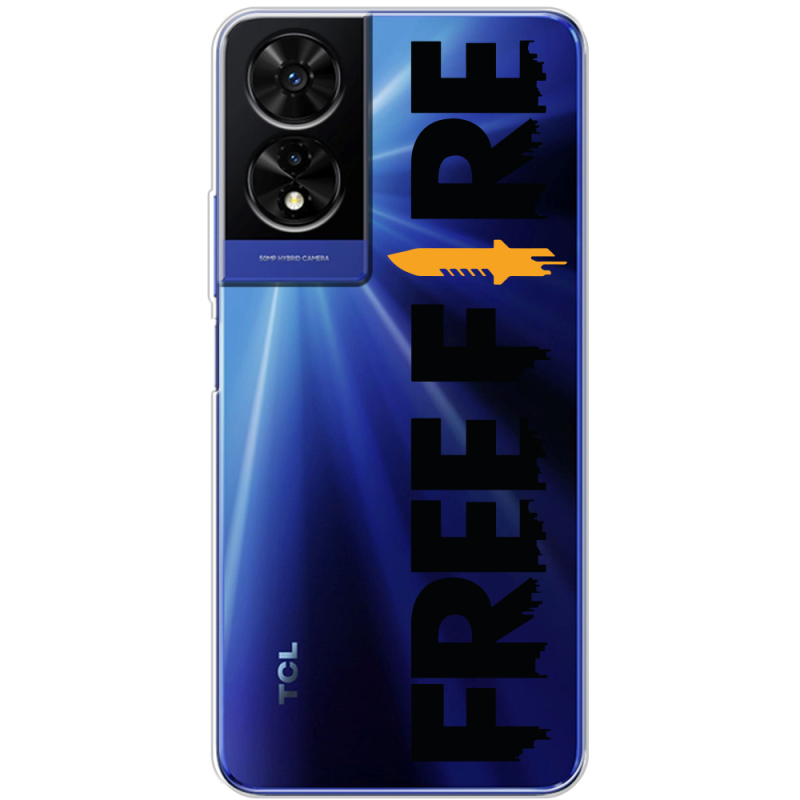 Прозорий чохол BoxFace TCL 505 Free Fire Black Logo