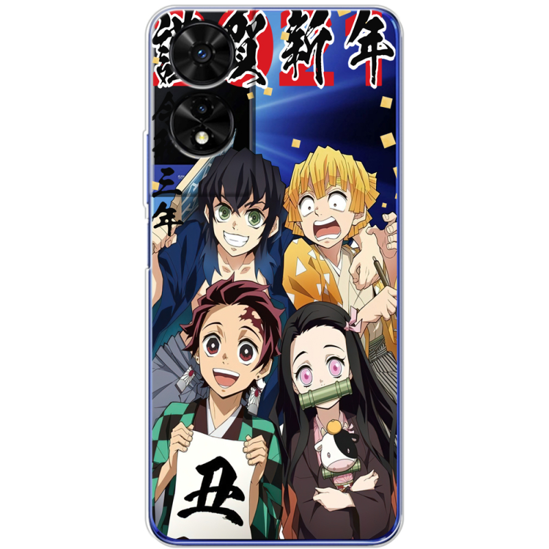 Прозорий чохол BoxFace TCL 505 Незуко та друзі