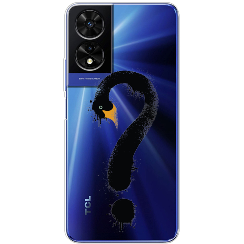 Прозорий чохол BoxFace TCL 505 Swan question