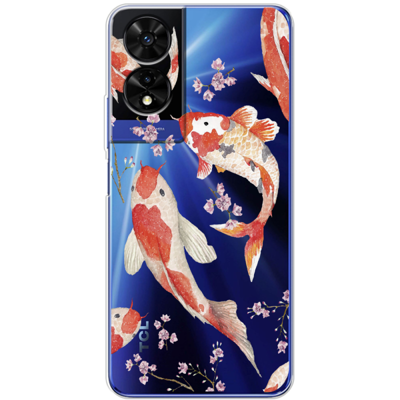 Прозорий чохол BoxFace TCL 505 Japanese Koi Fish