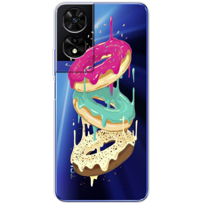 Прозорий чохол BoxFace TCL 505 Donuts