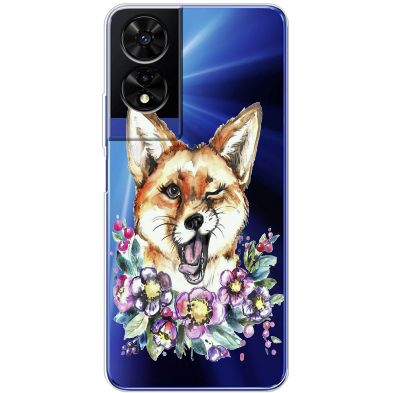Прозорий чохол BoxFace TCL 505 Winking Fox
