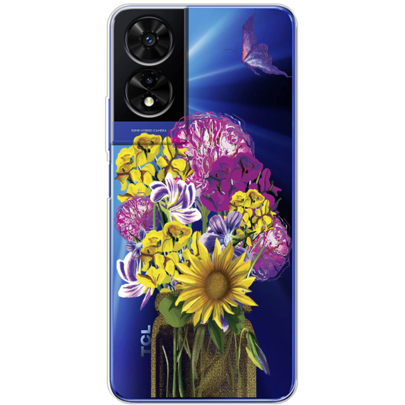 Прозорий чохол BoxFace TCL 505 My Bouquet