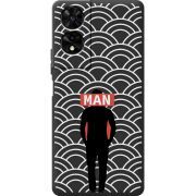 Чорний чохол BoxFace TCL 505 Man Pattern