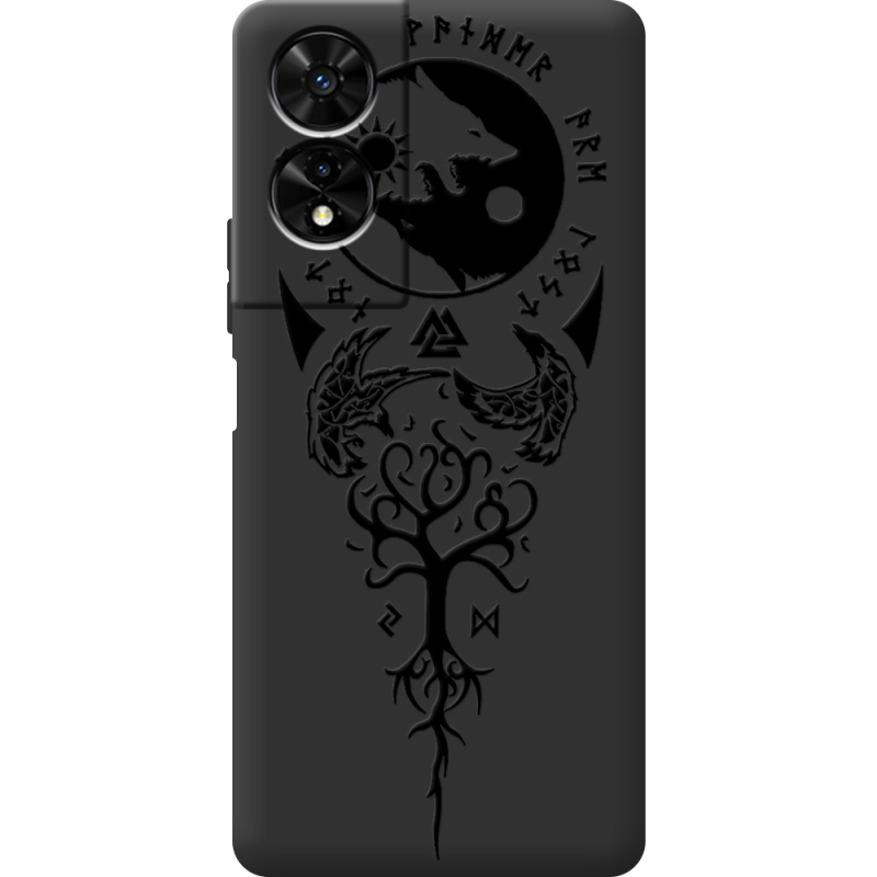 Чорний чохол BoxFace TCL 505 Hugin and Munin