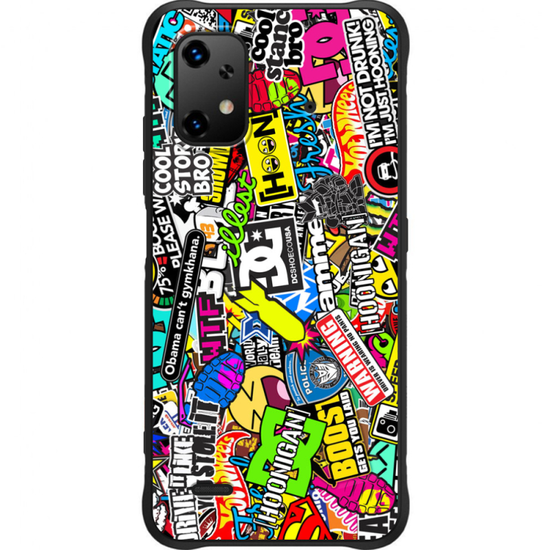 Чохол BoxFace Umidigi Bison X20 Multicolored Inscriptions