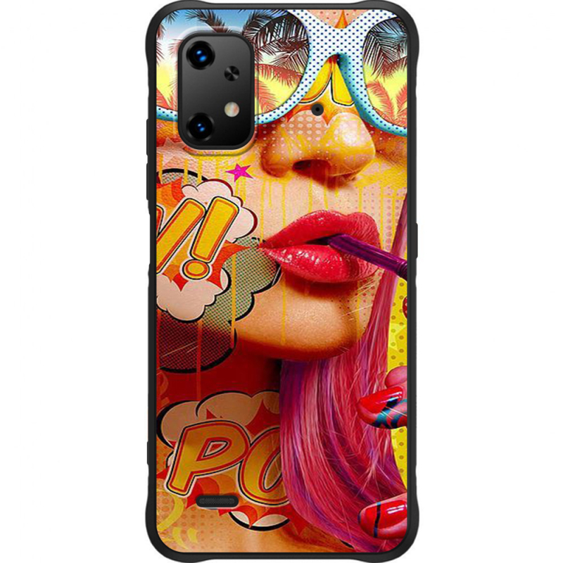 Чохол BoxFace Umidigi Bison X20 Yellow Girl Pop Art