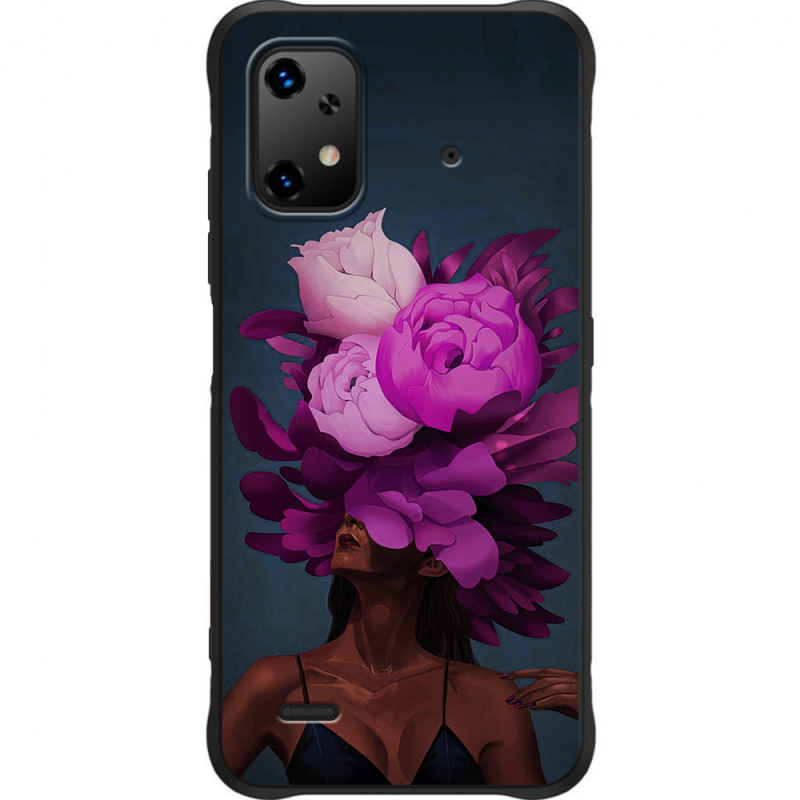 Чохол BoxFace Umidigi Bison X20 Exquisite Purple Flowers