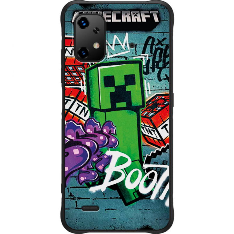 Чохол BoxFace Umidigi Bison X20 Minecraft Graffiti