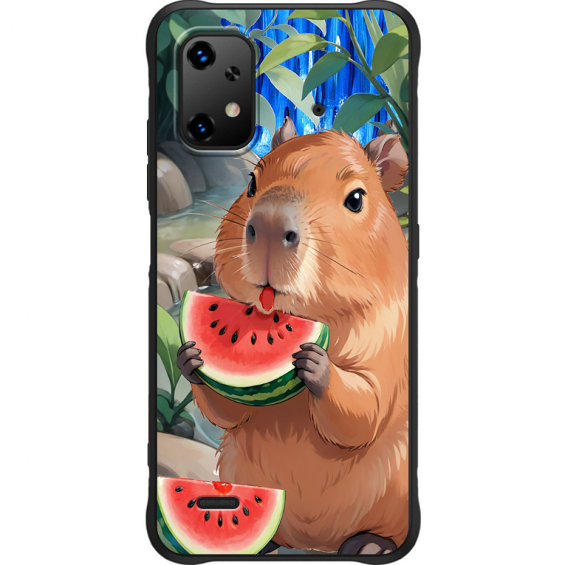 Чохол BoxFace Umidigi Bison X20 Капібара з кавуном