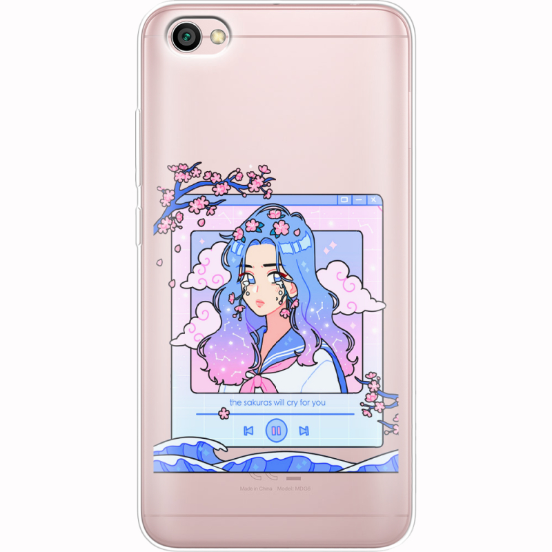 Прозрачный чехол Uprint Xiaomi Redmi Note 5A The Sakuras Will Cry For You