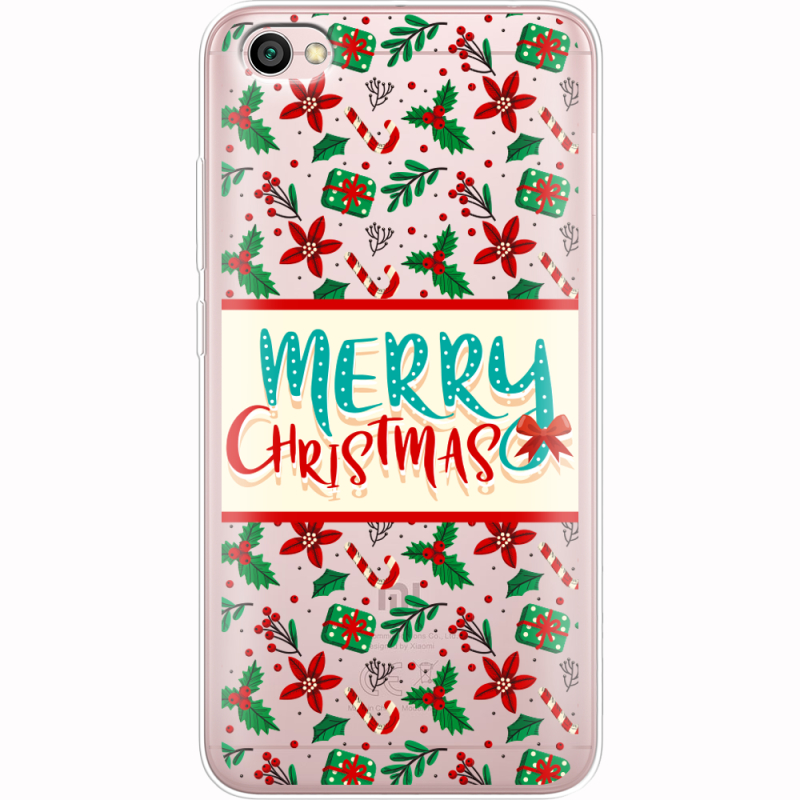 Прозрачный чехол Uprint Xiaomi Redmi Note 5A Vintage Christmas Pattern