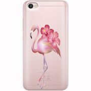 Прозрачный чехол Uprint Xiaomi Redmi Note 5A Floral Flamingo