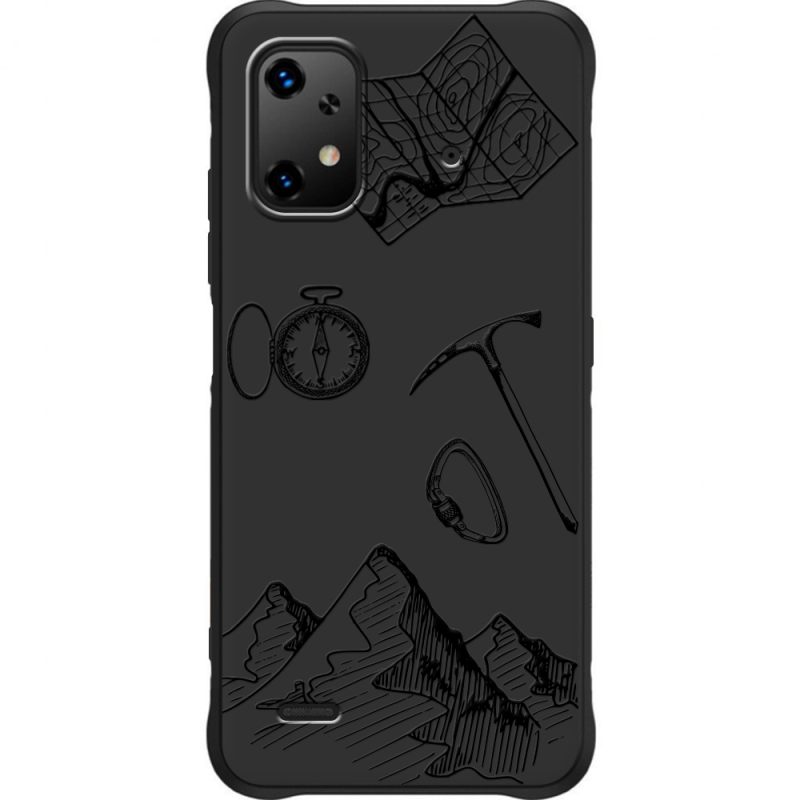 Чорний чохол BoxFace Umidigi Bison X20 Mountains