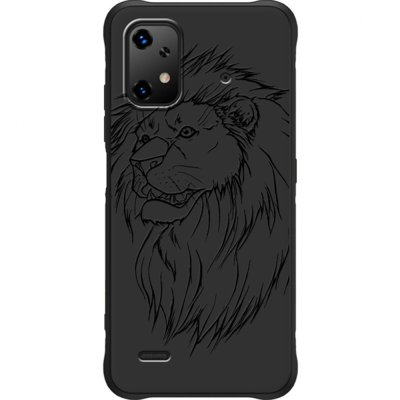 Чорний чохол BoxFace Umidigi Bison X20 Lion