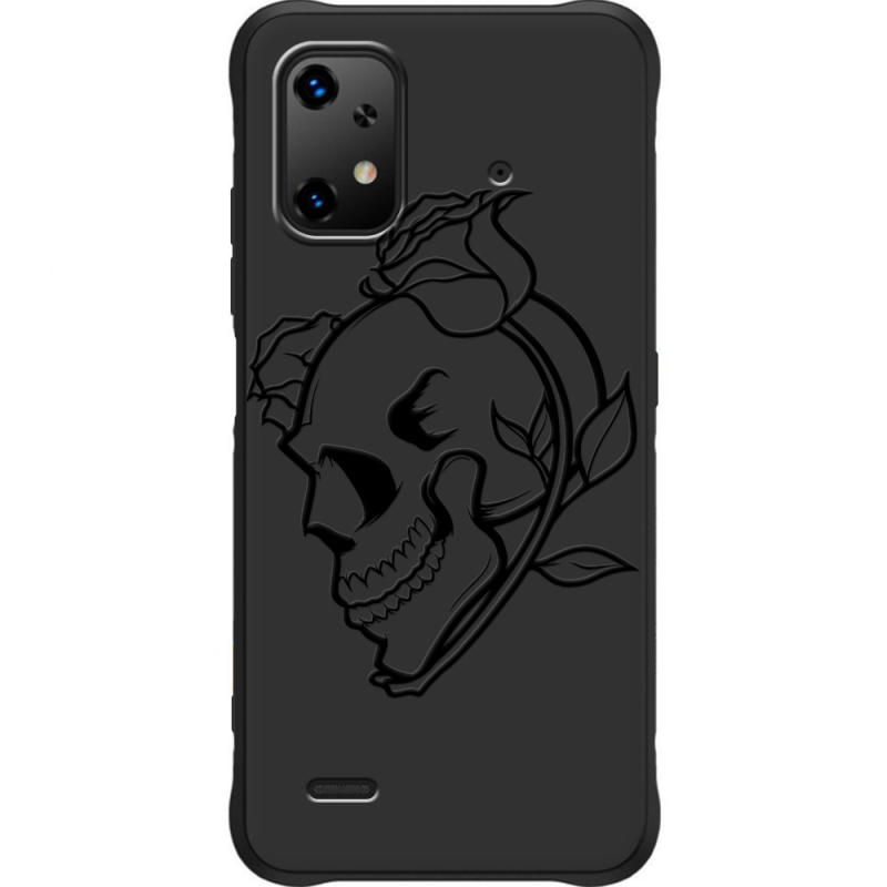 Чорний чохол BoxFace Umidigi Bison X20 Skull and Roses