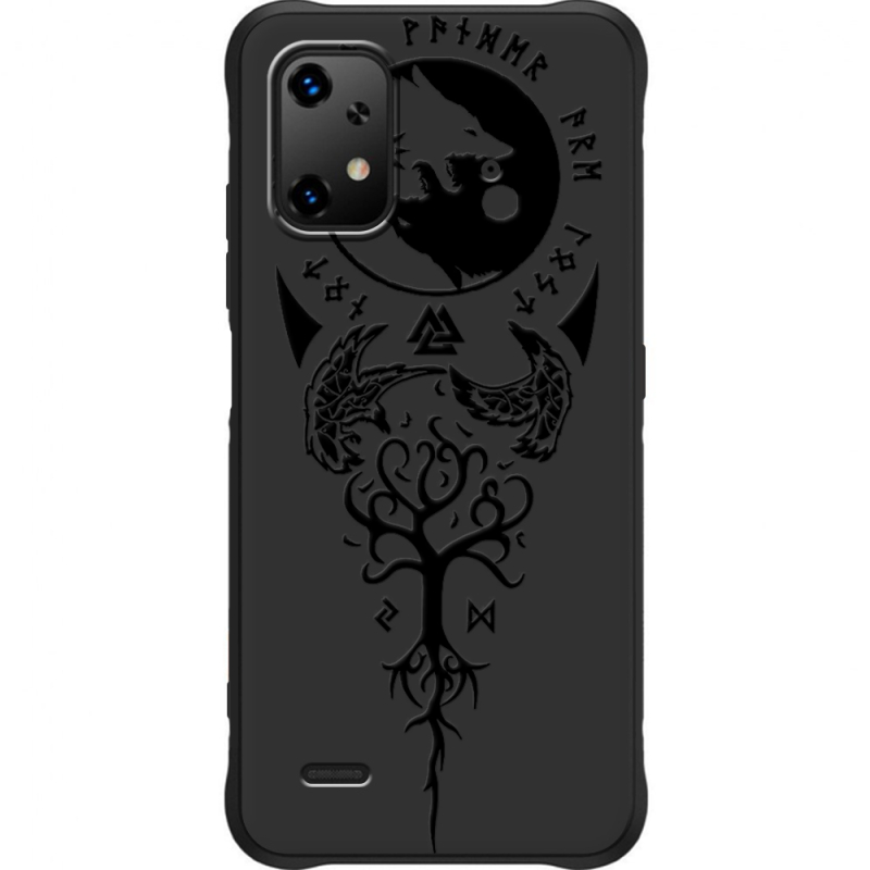 Чорний чохол BoxFace Umidigi Bison X20 Hugin and Munin
