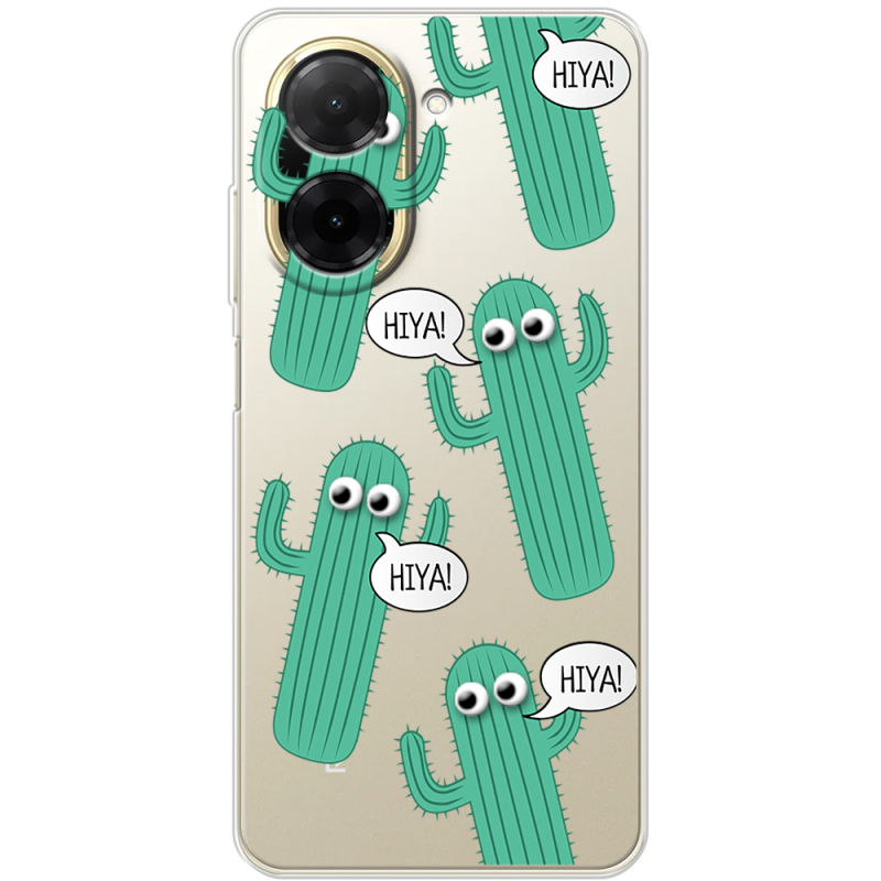 Прозорий чохол BoxFace Poco C71 с 3D-глазками HIYA