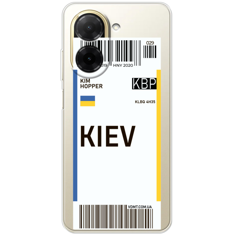 Прозорий чохол BoxFace Poco C71 Ticket Kiev