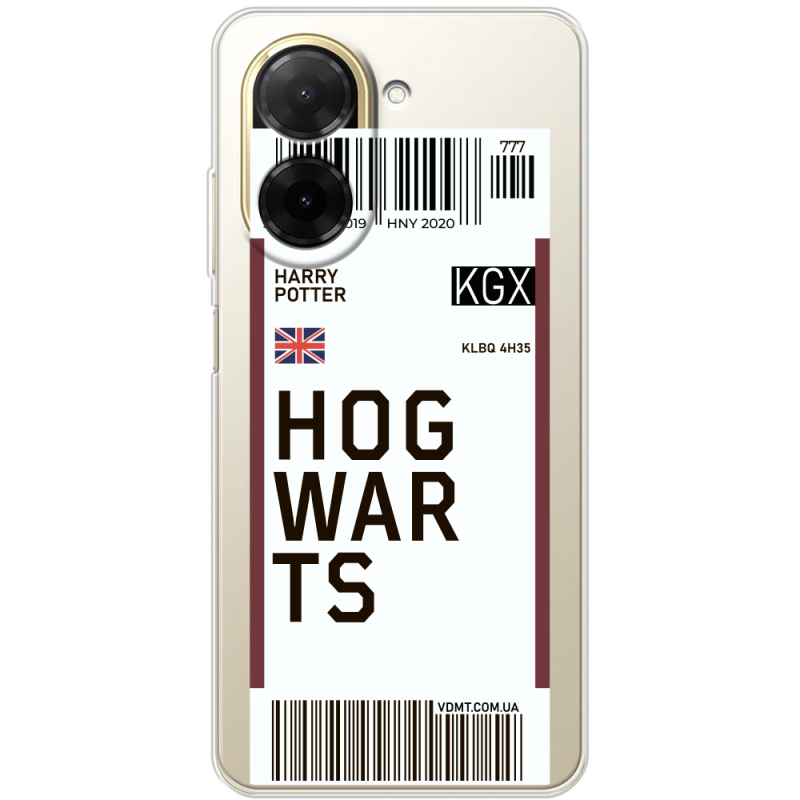 Прозорий чохол BoxFace Poco C71 Ticket Hogwarts