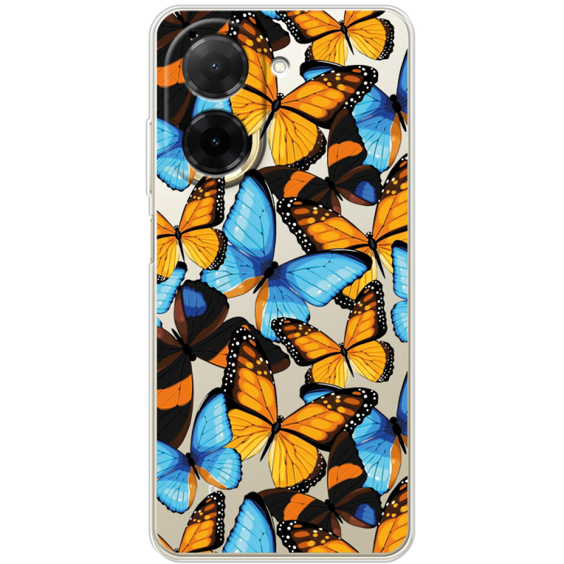Прозорий чохол BoxFace Poco C71 Butterfly Morpho