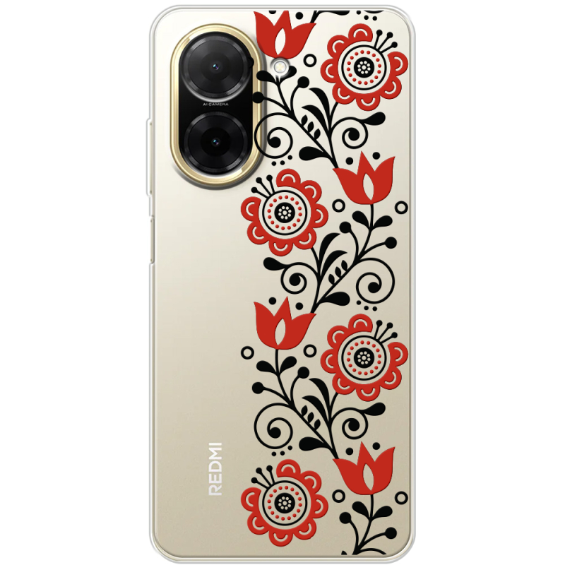 Прозорий чохол BoxFace Poco C71 Ethno Ornament