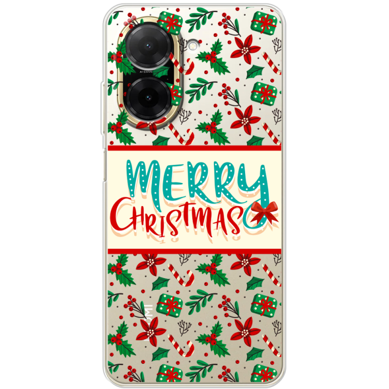 Прозорий чохол BoxFace Poco C71 Vintage Christmas Pattern