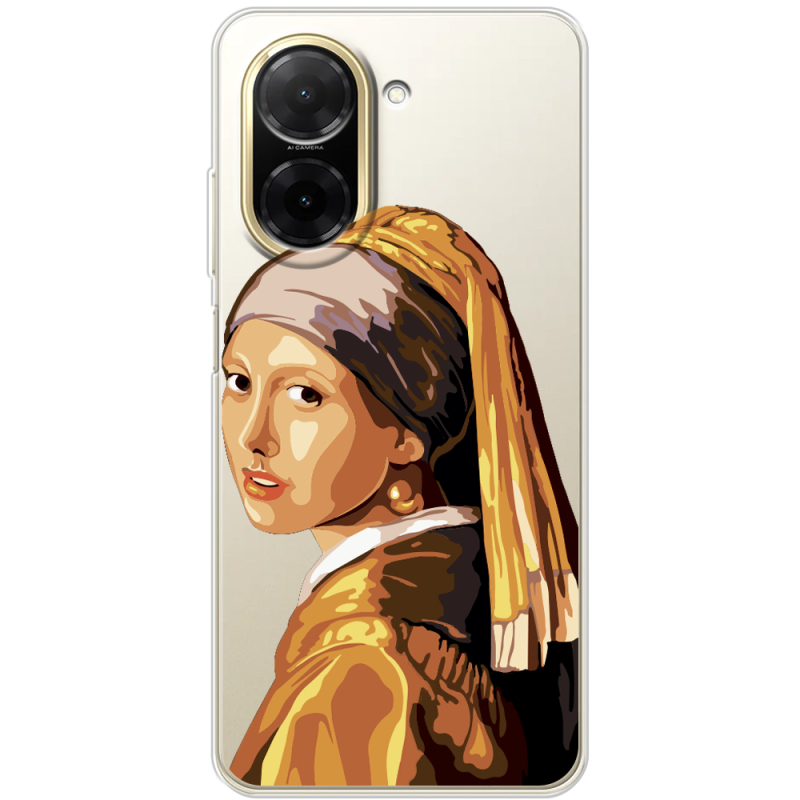 Прозорий чохол BoxFace Poco C71 Девушка с жемчужной серёжкой