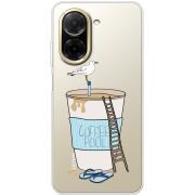 Прозорий чохол BoxFace Poco C71 Segull in Cofee Pool