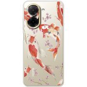 Прозорий чохол BoxFace Poco C71 Japanese Koi Fish