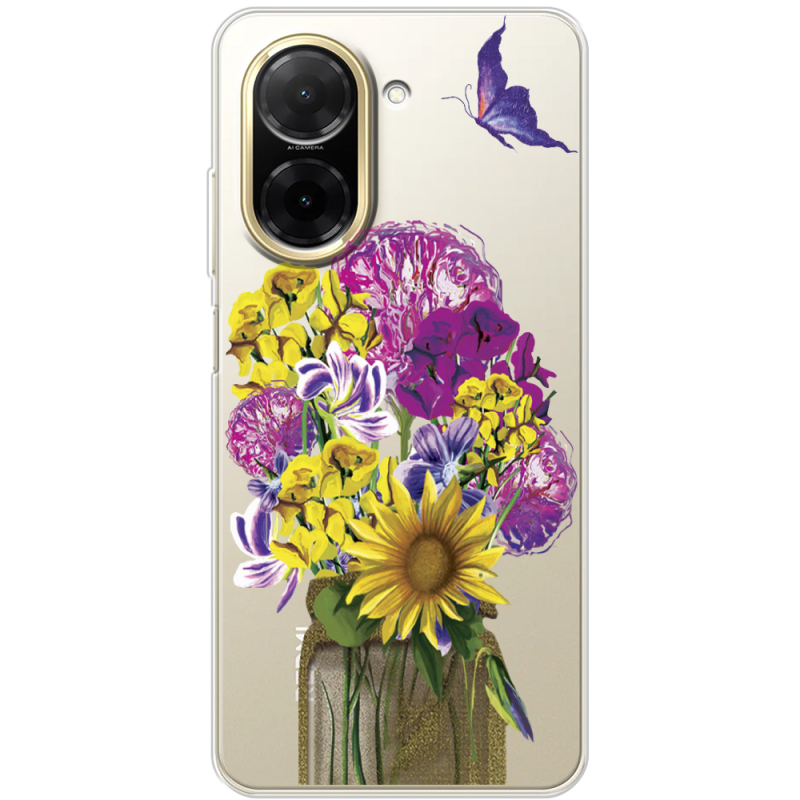 Прозорий чохол BoxFace Poco C71 My Bouquet