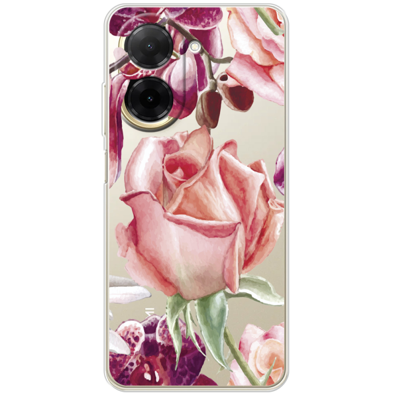 Прозорий чохол BoxFace Poco C71 Rose