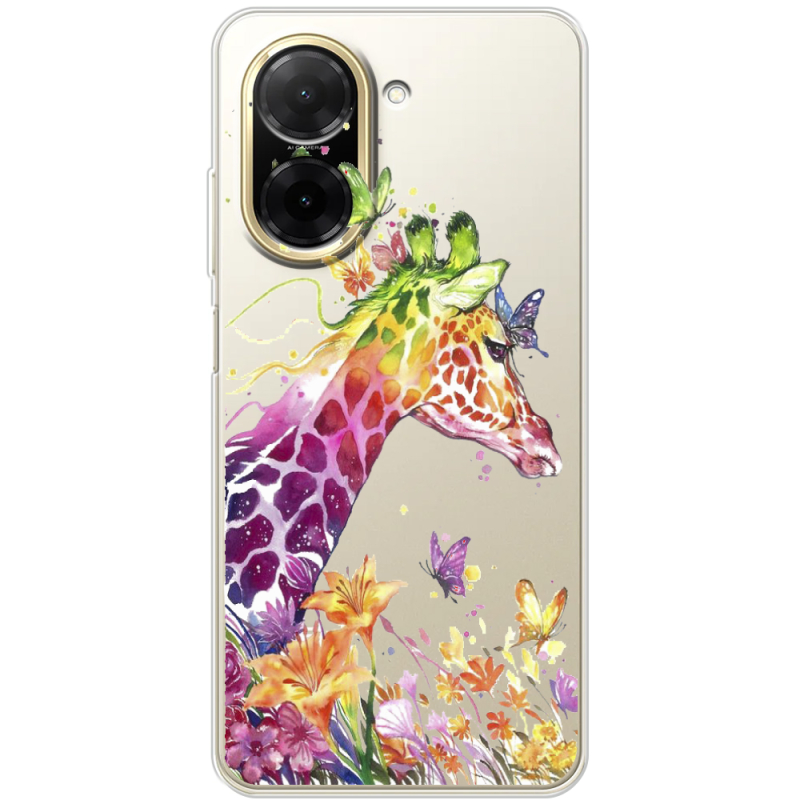 Прозорий чохол BoxFace Poco C71 Colorful Giraffe