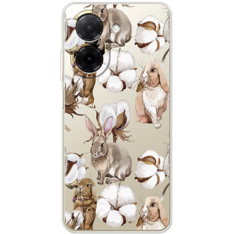 Прозорий чохол BoxFace Poco C71 Cotton and Rabbits