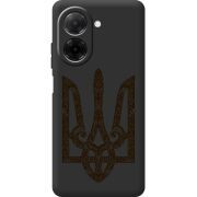 Чорний чохол BoxFace Poco C71 Ukrainian Trident
