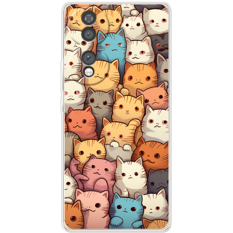Чохол BoxFace Honor 70 Котики муркотики