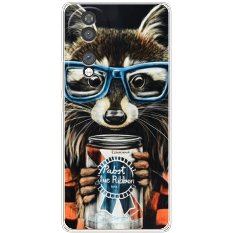 Чохол BoxFace Honor 70 Енот с банкой