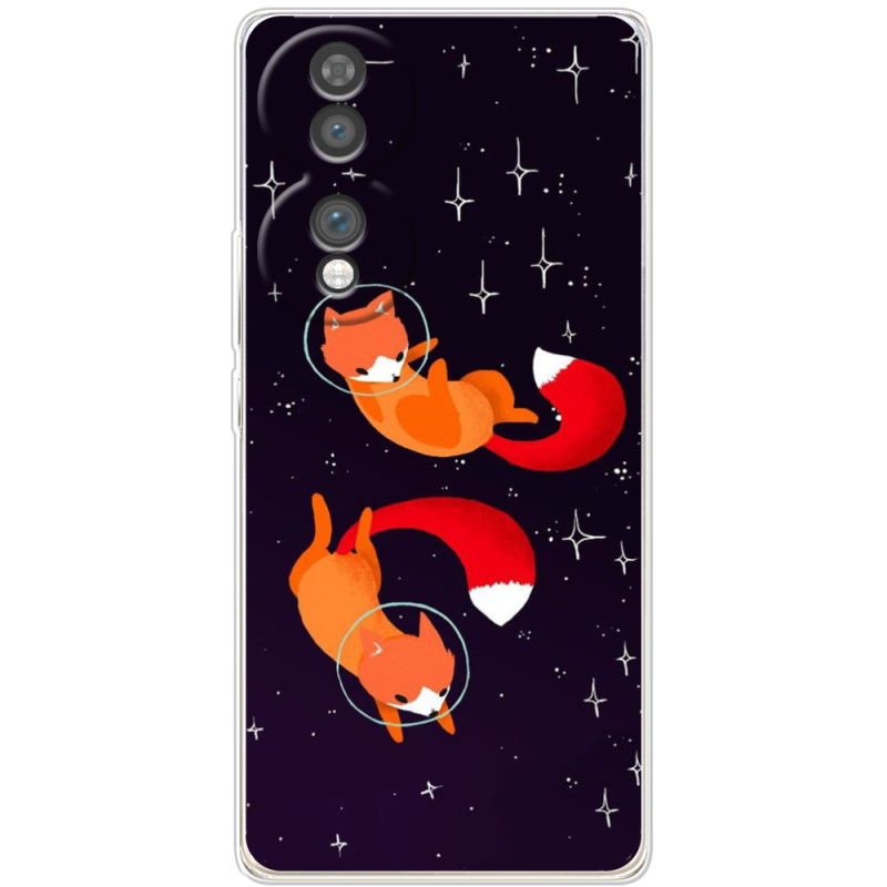 Чохол BoxFace Honor 70 Fox-Astronauts